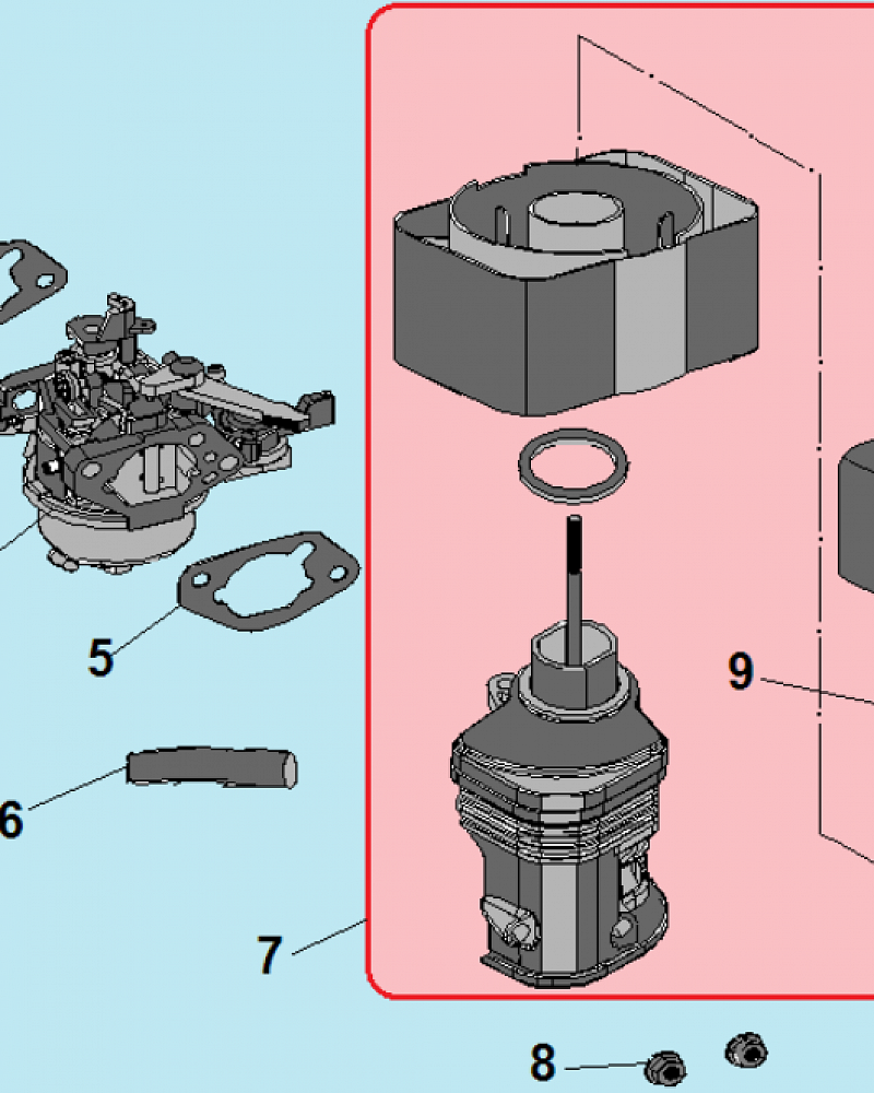 17 КАРБЮРАТОР МОТОБЛОК CHAMPION ВC1193  | ремонт | в СПБ