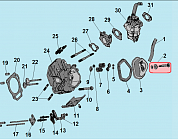 4  | Головка цилиндра - Карбюратор  | Запчасти для генератора чемпион | GG7501E | обновлена   | Поставка по России | Сервис - Магазин