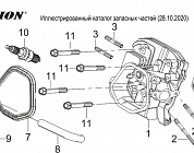6  | Головка цилиндра  | Запчасти для генератора чемпион | GG6500-3  | Поставка по России | 