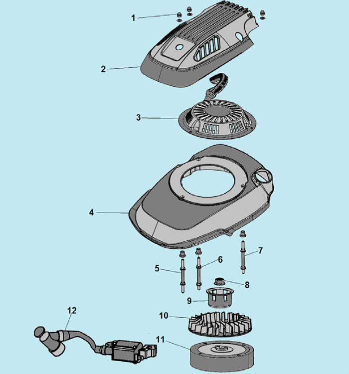 12 СТАРТЕР МАШИНА ПОДМЕТАЛЬНАЯ CHAMPION GS5080  | ремонт | в СПБ