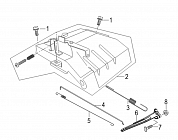 16  | Рычаг регулятора оборотов | Запчасти для генератора чемпион | GG6500-3  | Поставка по России | 