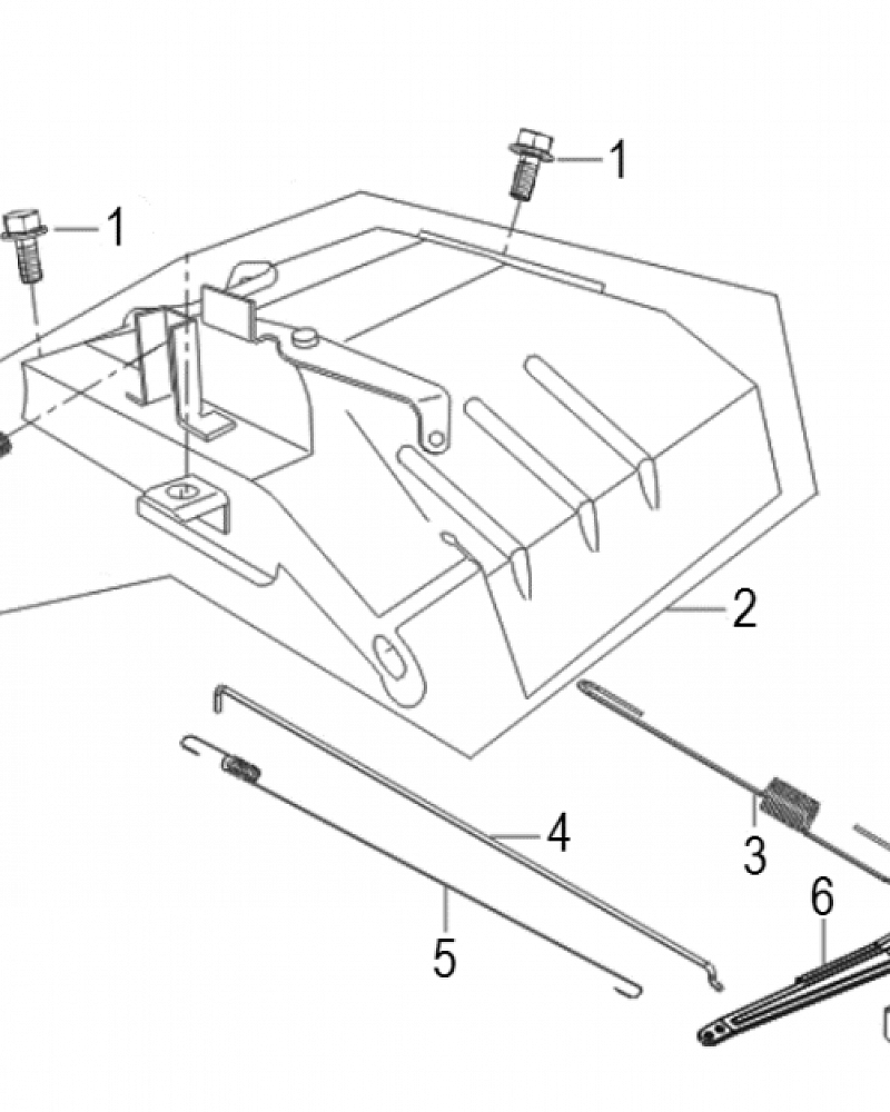 16  | Рычаг регулятора оборотов | Запчасти для генератора чемпион | GG6500-3  | Поставка по России | 
