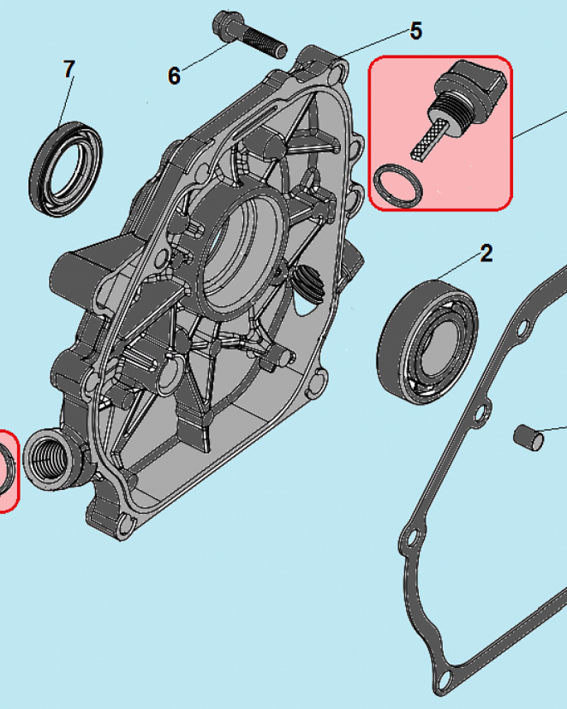 8 КРЫШКА КУЛЬТИВАТОР CHAMPION ВC6712  | ремонт | в СПБ