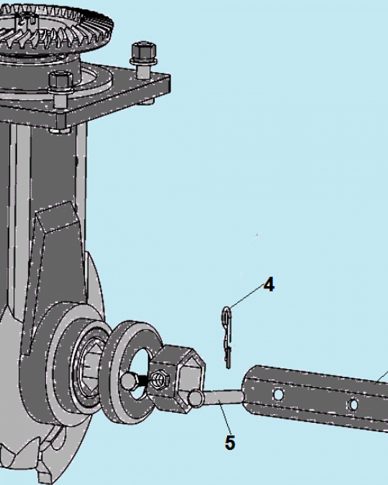 6 РЕДУКТОР - ШЕСТЕРНИ - ВАЛ МОТОБЛОК CHAMPION ВC1193  | ремонт | в СПБ