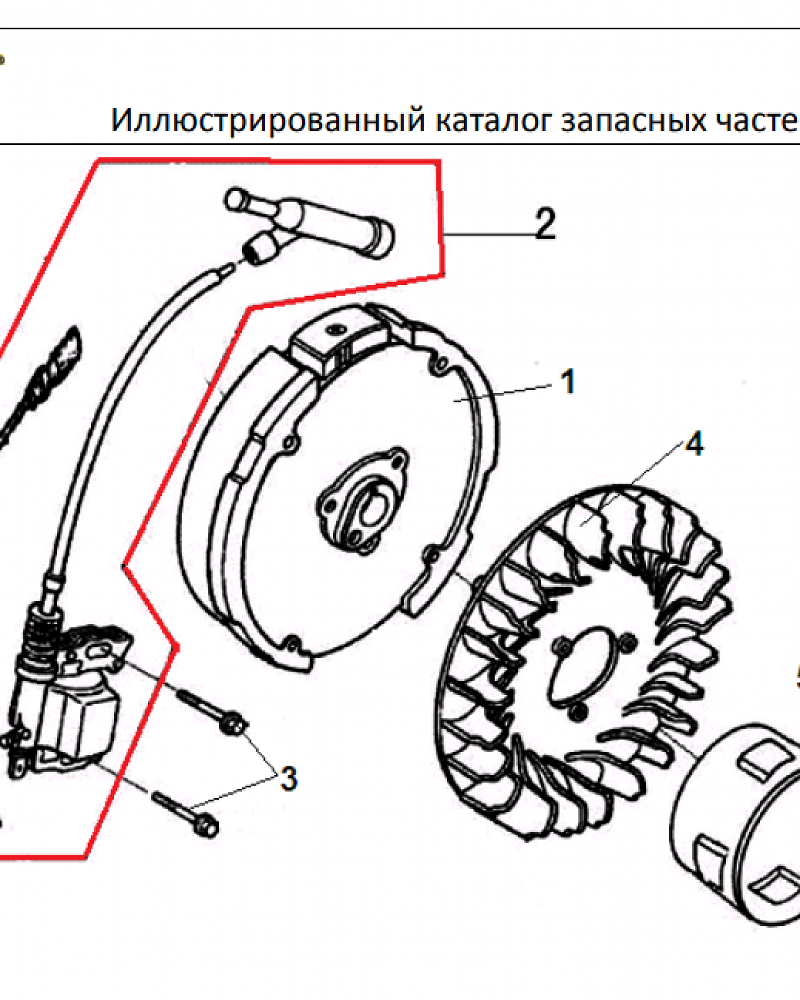 14 МАГНЕТО - МАХОВИК | СНЕГОУБОРЩИК CHAMPION ST656 |Запчасти по России | СПБ