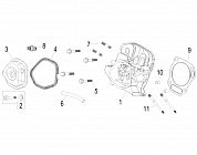 9 | ГОЛОВКА БЛОКА | Запчасти для снегоуборщика чемпион ST861 | Магазин-Сервис в СПБ |
