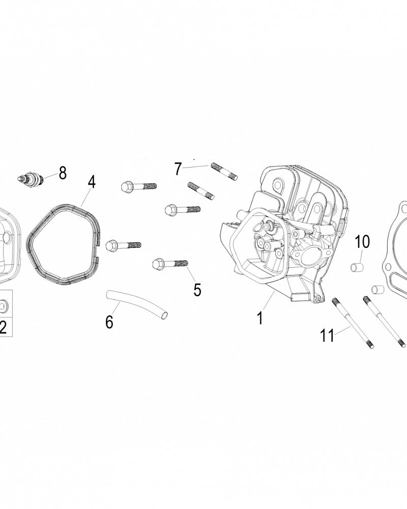 9 | ГОЛОВКА БЛОКА | Запчасти для снегоуборщика чемпион ST861 | Магазин-Сервис в СПБ |