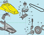 6 РЕМЕНЬ - ШКИВ - КОЛЕСА МАШИНА ПОДМЕТАЛЬНАЯ CHAMPION GS50100  | ремонт | в СПБ