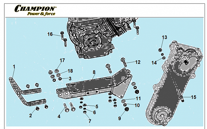 7  | РАМА | Запчасти для культиватора, мотоблока чемпион |  BC8723  | Поставка по России | 