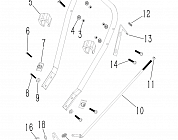 5 | ДЕТАЛИ УПРАВЛЕНИЯ | Запчасти для снегоуборщика чемпион ST861 | Магазин-Сервис в СПБ |