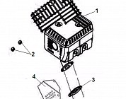 19 ГЛУШИТЕЛЬ | СНЕГОУБОРЩИК CHAMPION ST762E |Запчасти по России | СПБ