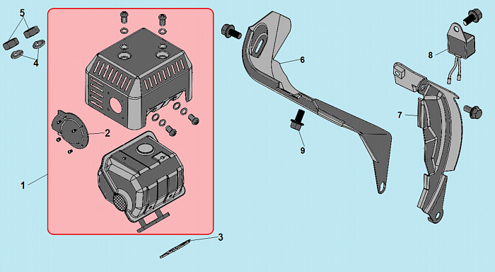 18 ГЛУШИТЕЛЬ КУЛЬТИВАТОР CHAMPION ВС7714  | ремонт | в СПБ