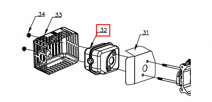 17 | ГЛУШИТЕЛЬ | Запчасти для уборочной чемпион | GS50100 после 2021 года | после s/n 37022100001 |  