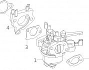 12  | Карбюратор - Корпус воздушного фильтра | Запчасти для генератора чемпион | GG6500-3  | Поставка по России | 