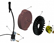 7 МАГНЕТО - МАХОВИК МОТОПОМПА CHAMPION GHP40-2  | ремонт | в СПБ