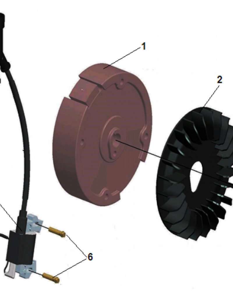 7 МАГНЕТО - МАХОВИК МОТОПОМПА CHAMPION GHP40-2  | ремонт | в СПБ