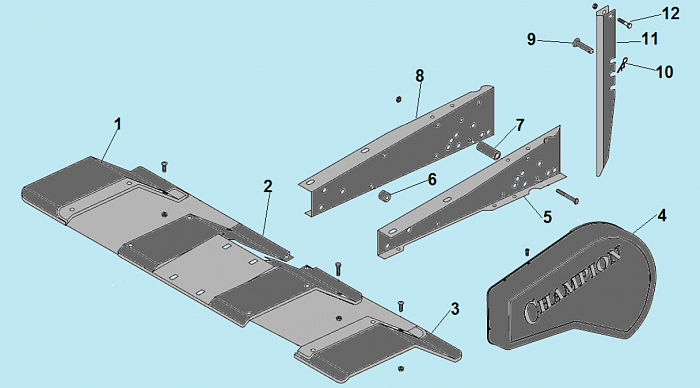 3 РАМА КУЛЬТИВАТОР CHAMPION ВC6712  | ремонт | в СПБ