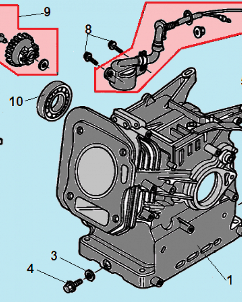 7 ЦИЛИНДР - МАГНЕТО МАШИНА ПОДМЕТАЛЬНАЯ CHAMPION GS5562  | ремонт | в СПБ