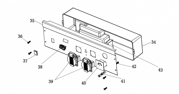 2 | Панель  | Запчасти для генератора чемпион | GG2801| Сервис - Магазин |