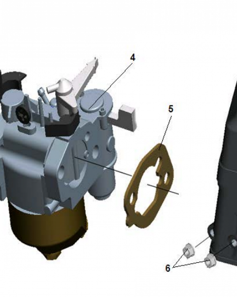 9 КАРБЮРАТОР МОТОПОМПА CHAMPION  GP52 | до 2019 года | ремонт | в СПБ