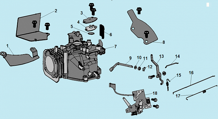 13 ЦИЛИНДР МАШИНА ПОДМЕТАЛЬНАЯ CHAMPION GS5080  | ремонт | в СПБ