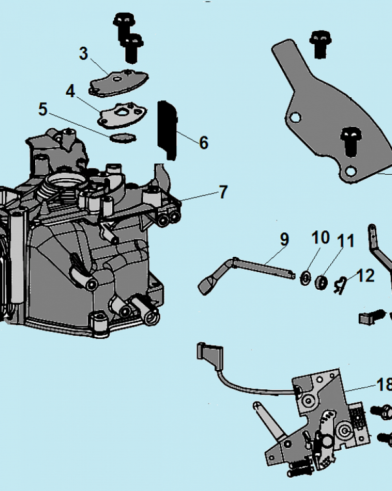 13 ЦИЛИНДР МАШИНА ПОДМЕТАЛЬНАЯ CHAMPION GS5080  | ремонт | в СПБ