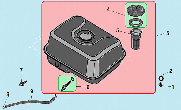 14 БАК ВИБРОПЛИТА CHAMPION PC9750FT  | ремонт | в СПБ