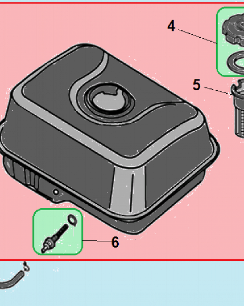 14 БАК ВИБРОПЛИТА CHAMPION PC9750FT  | ремонт | в СПБ