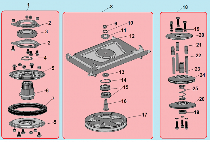 5 МУФТА МАШИНА ПОДМЕТАЛЬНАЯ CHAMPION GS50100  | ремонт | в СПБ
