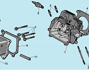 6 ГОЛОВКА БЛОКА МАШИНА ПОДМЕТАЛЬНАЯ CHAMPION GS5562  | ремонт | в СПБ
