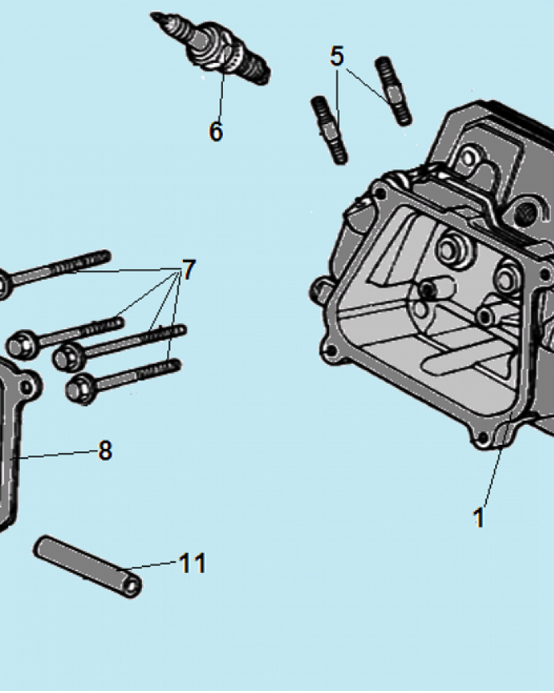 6 ГОЛОВКА БЛОКА МАШИНА ПОДМЕТАЛЬНАЯ CHAMPION GS5562  | ремонт | в СПБ