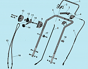 1 РУЧКА - ТРОС МАШИНА ПОДМЕТАЛЬНАЯ CHAMPION GS5562  | ремонт | в СПБ