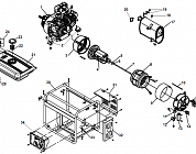 1 ЯКОРЬ - СТАТОР - БЛОК AVR - БАК - АККУМУЛЯТОР GG3300 ГЕНЕРАТОР CHAMPION  | ремонт | в СПБ