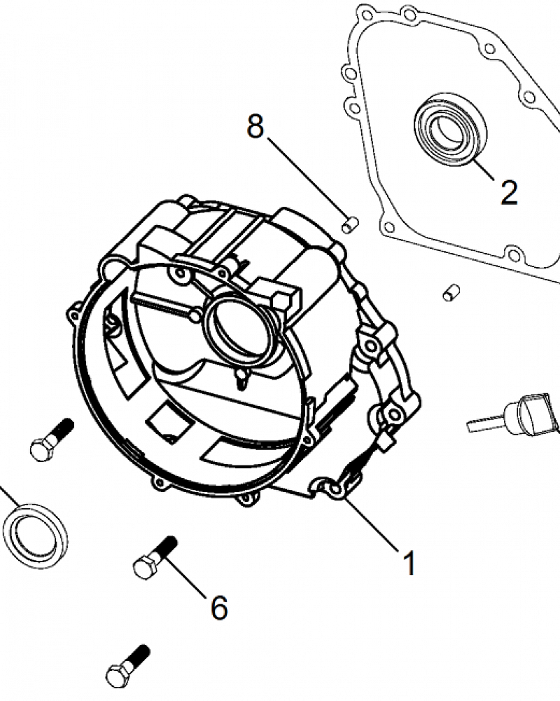 8  | Крышка картера | Запчасти для генератора чемпион | GG3301C | после 2019 года | после s/n 30051900319   | Поставка по России | 