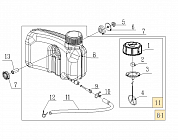 10 | БАК - ПРОБКА - ШЛАНГ |  Запчасти для газонокосилки чемпион |  LM5131  после 2019 года |  после номера s/n 32081901201 | Сервис - Ремонт
