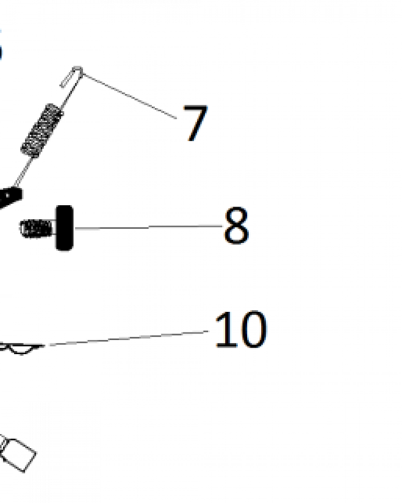 13 | Рычаг регулятора оборотов | Запчасти для генератора чемпион | GG5000  | Поставка по России |