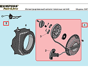 8 | СТАРТЕР В СБОРЕ | Запчасти для мотопомпы чемпион | GHP40-2 до 2020 года обновленная |  