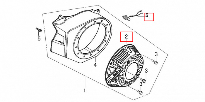 8  | СТАРТЕР | Запчасти для виброплиты чемпион | PC8742F | Поставка по России | 
