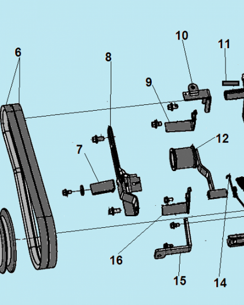 4 РЕМЕНЬ - ШКИВ - ДВИГАТЕЛЬ КУЛЬТИВАТОР CHAMPION ВС7714  | ремонт | в СПБ