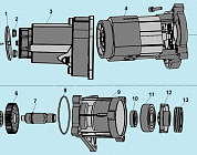 2 НАСОС - ЭЛЕКТРОДВИГАТЕЛЬ МОЙКА CHAMPION HP5160  | ремонт | в СПБ