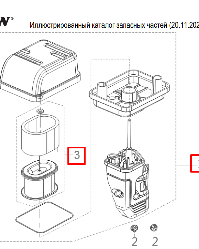 11 | ВОЗДУШНЫЙ ФИЛЬТР  | Запчасти для мотопомпы чемпион | GP52 после 2019 года  | после s/n 30181901293 |