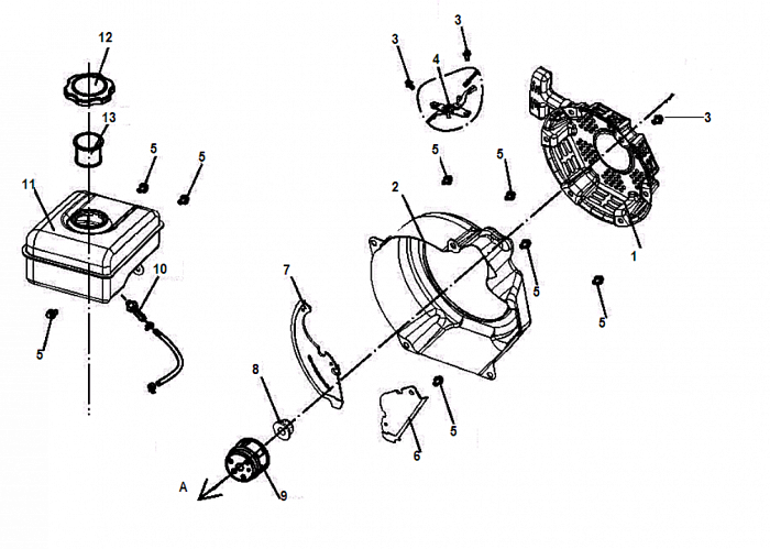 2 СТАРТЕР МОТОПОМПА CHAMPION  GP40 | до 2019 года | Ремонт | Запчасти | в СПБ