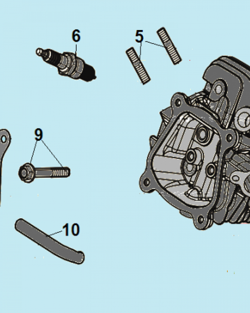 6 ГОЛОВКА БЛОКА КУЛЬТИВАТОР CHAMPION ВC7712  | ремонт | в СПБ
