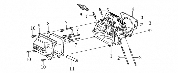 2  | ГОЛОВКА БЛОКА | Запчасти для виброплиты чемпион | PC6337F | Поставка по России | 