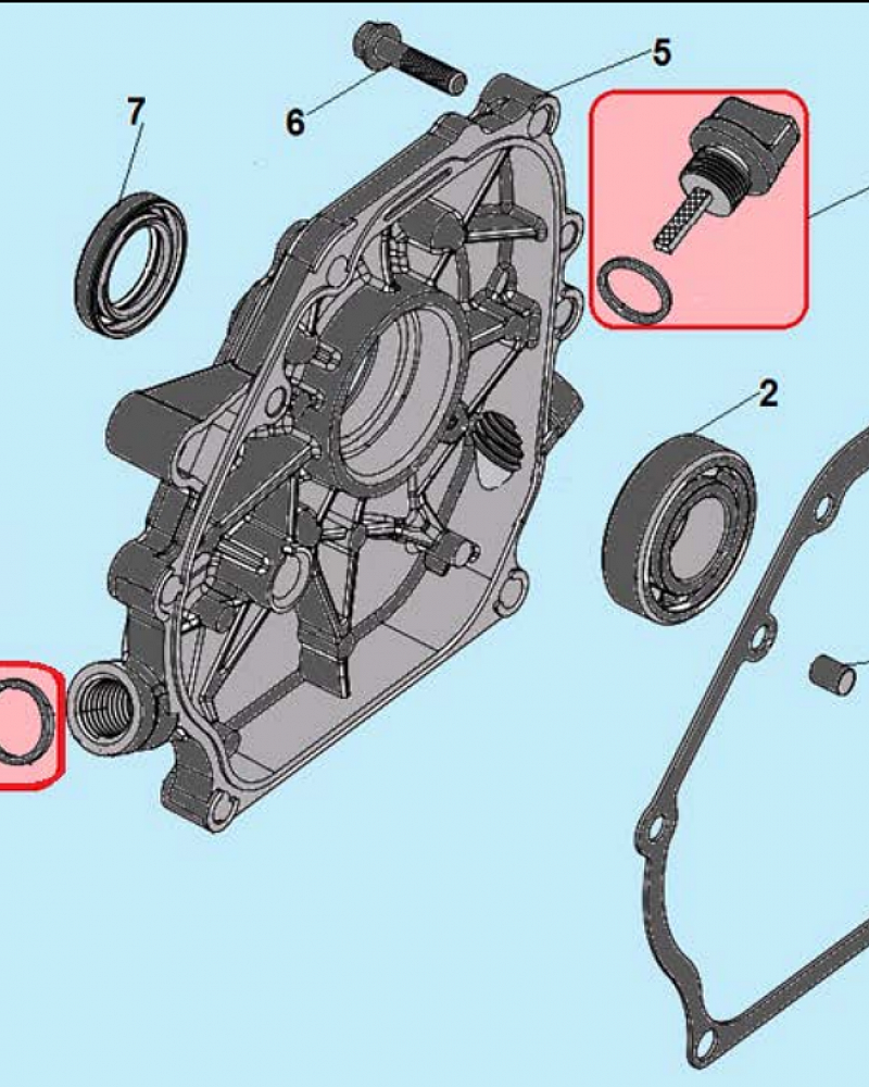 4 КРЫШКА МОТОПОМПА CHAMPION GTP80  | ремонт | в СПБ