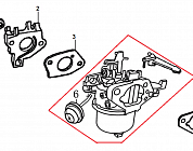 16 КАРБЮРАТОР | СНЕГОУБОРЩИК CHAMPION ST1376E |Запчасти по России | СПБ