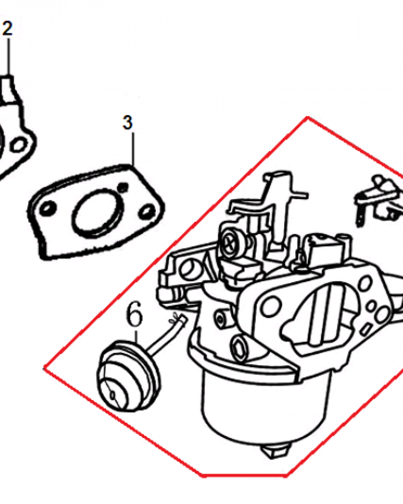 16 КАРБЮРАТОР | СНЕГОУБОРЩИК CHAMPION ST1376E |Запчасти по России | СПБ