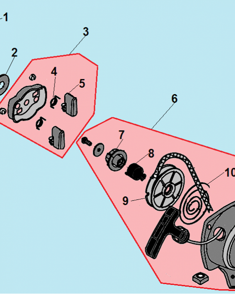4 СТАРТЕР  ТРИММЕР CHAMPION Т256  | ремонт | в СПБ