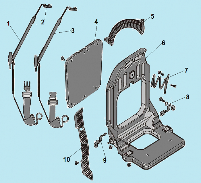 4 РАМА ВОЗДУХОДУВКА CHAMPION GBR376 до 2021 года  | Ремонт | Запчасти | в СПБ