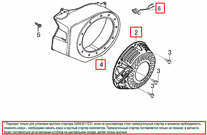 14 | СТАРТЕР | Запчасти для культиватора, мотоблока чемпион |  BC8813  | Поставка по России |
